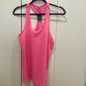 Under Armour bright pink tank, women’s size M
